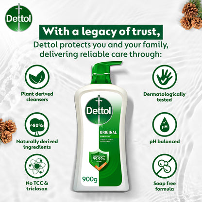DETTOL SHOWER GEL ORIGINAL 900G