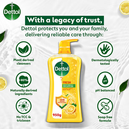 DETTOL SHOWER GEL FRESH 900G