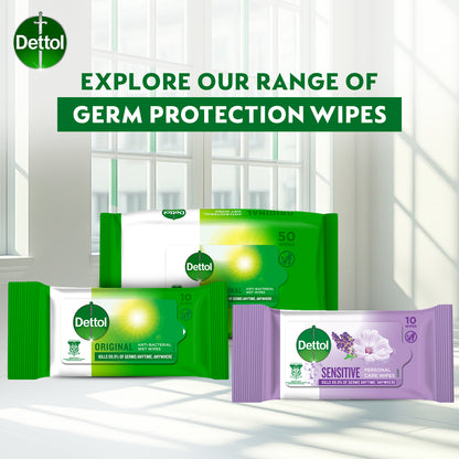 DETTOL WIPES ANTIBACTERIAL 50S