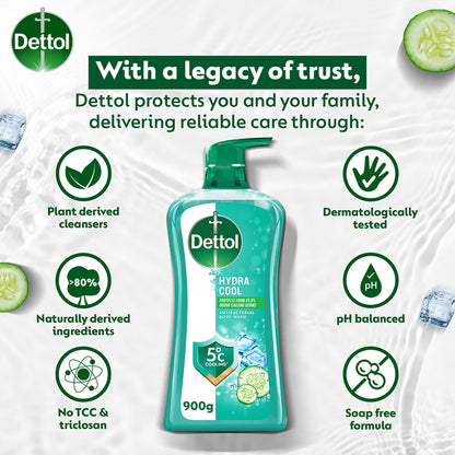 DETTOL SHOWER GEL HYDRA COOL MENTHOL CUCUMBER 950G