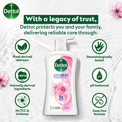 DETTOL SHOWER GEL SKINCARE 900G