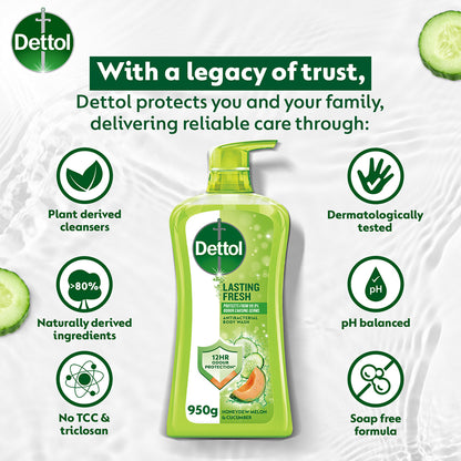 DETTOL SHOWER GEL LASTING FRESH 900G