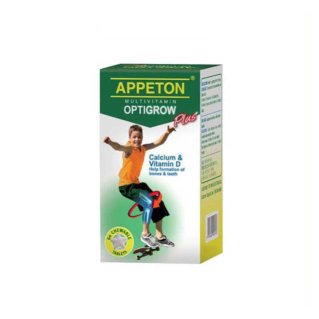 APPETON MULTIVITAMIN OPTIGROW PLUS 60S