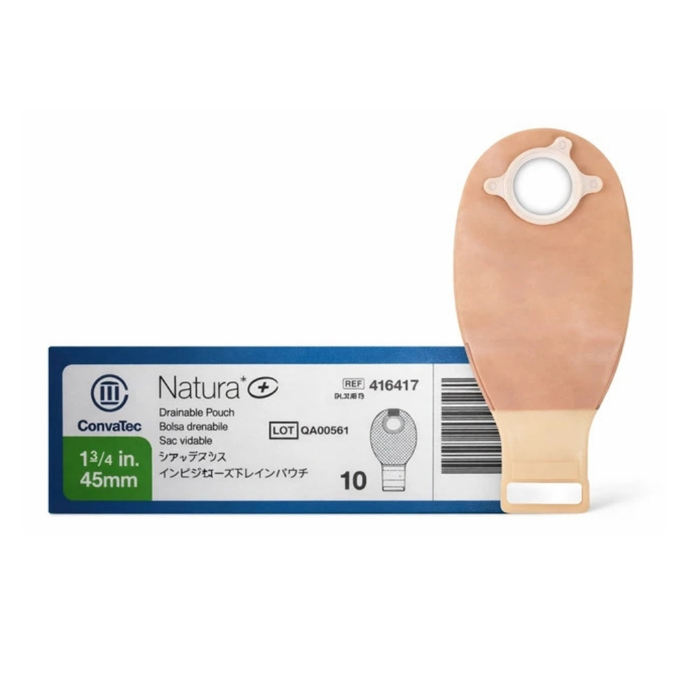 CONVATEC NATURA+DRAIN POUCH FILTER INVISI OPQ 45MM (416417) 10S