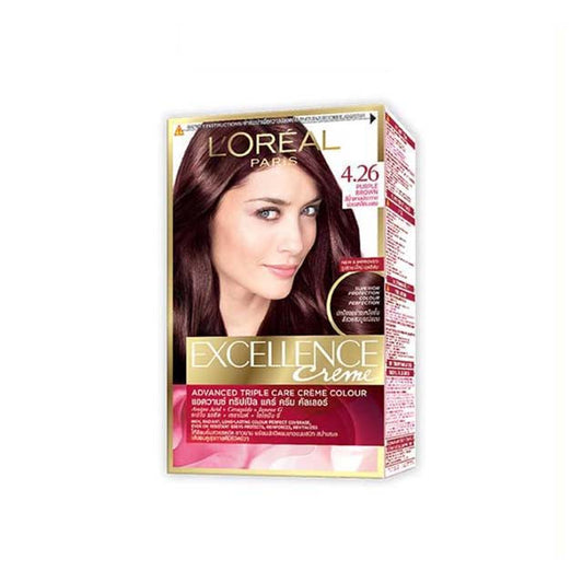 LOREAL EXCELLENCE CREME HAIR COLOUR - 4.26 PURPLE BROWN 1S