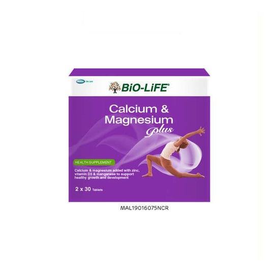 BIO-LIFE CALCIUM & MAGNESIUM PLUS TAB 30SX2