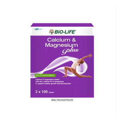 BIO-LIFE CALCIUM & MAGNESIUM PLUS TAB 100SX2