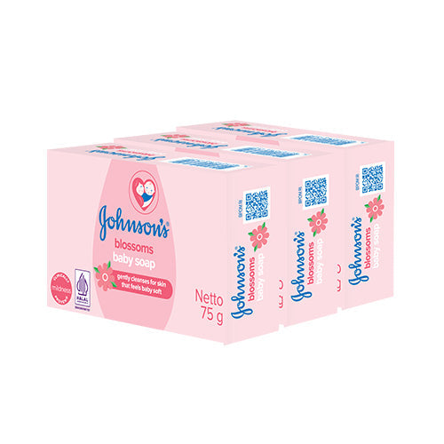 JOHNSONS BABY LOTION SOAP 75G 3S