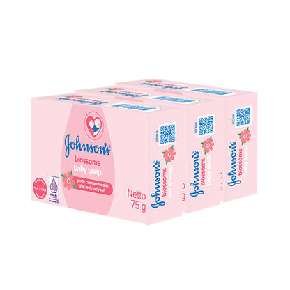 JOHNSONS BABY LOTION SOAP 75G 3S