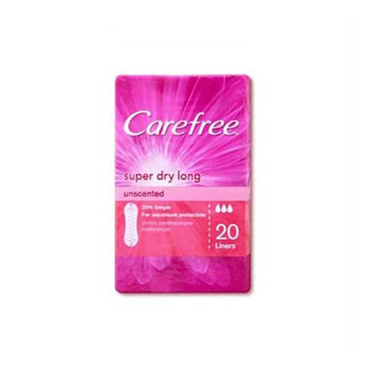 CAREFREE SUPER DRY LONG LINER UNSCENTED 20S