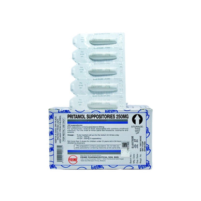 PRITAMOL 250MG SUPPOSITORY 5SX20