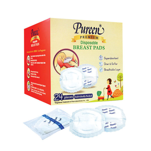 PUREEN DISPOSABLE NURSING PAD 24S