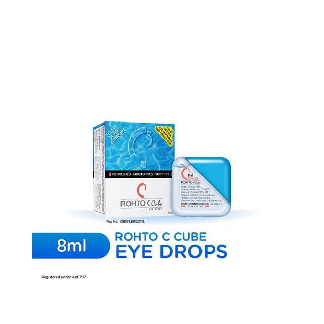 ROHTO C CUBE EYE DROP 8ML