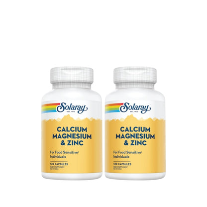SOLARAY CALCIUM MAGNESIUM ZINC 120SX2