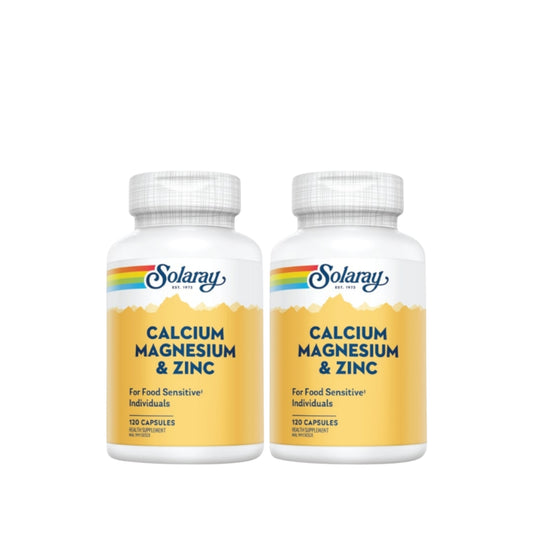 SOLARAY CALCIUM MAGNESIUM ZINC 120SX2