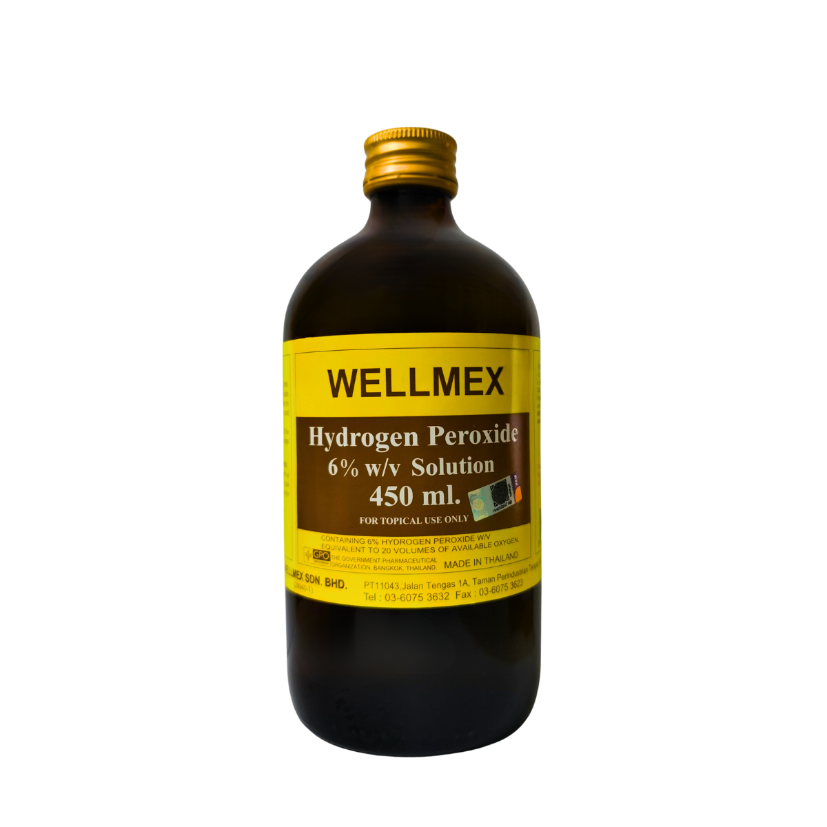 WELLMEX HYDROGEN PEROXIDE 450ML