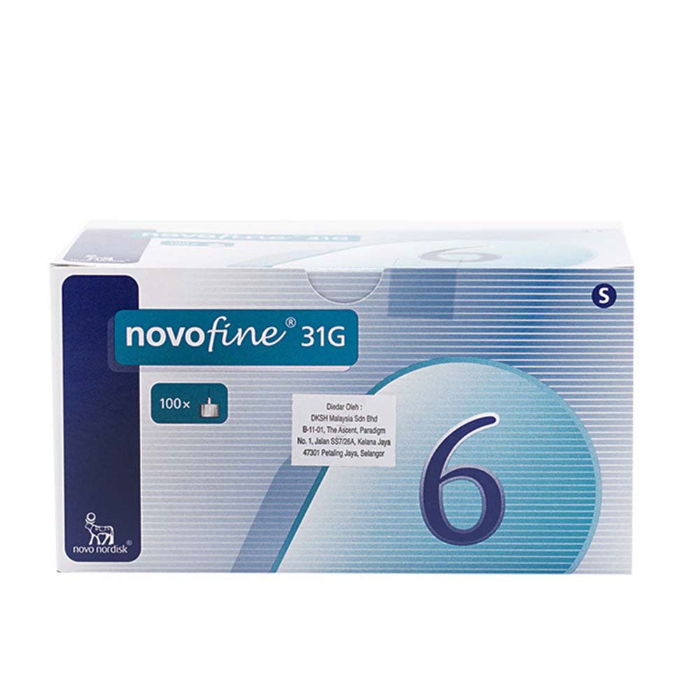 NOVOFINE NEEDLES 31G 6MM 100S