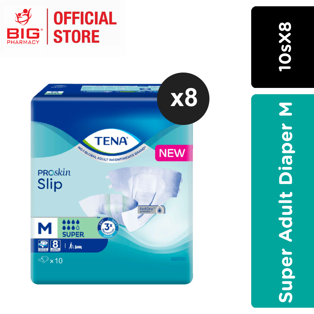 Tena Super Adult Diaper M(10sX8)