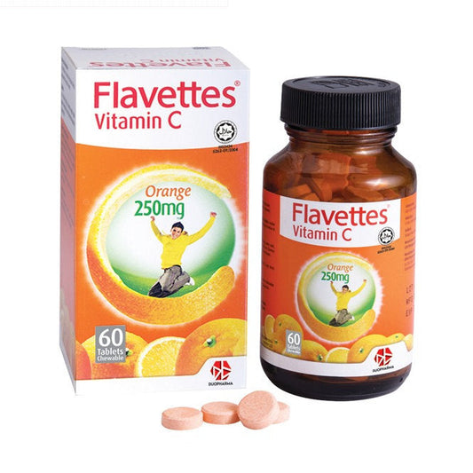 FLAVETTES C 250MG ORANGE 60S