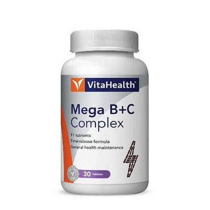VITAHEALTH MEGA B + C 30C