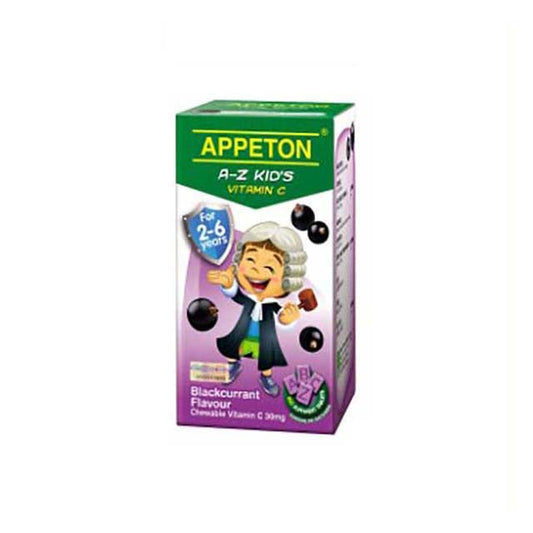 APPETON A-Z KIDS VITAMIN C 30MGBLACKCURRANT 100S
