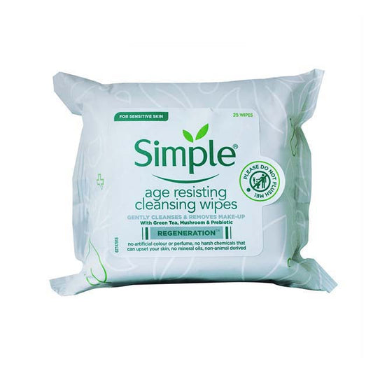SIMPLE REGENERATION AGE RESISTING CLEANSING WIPES