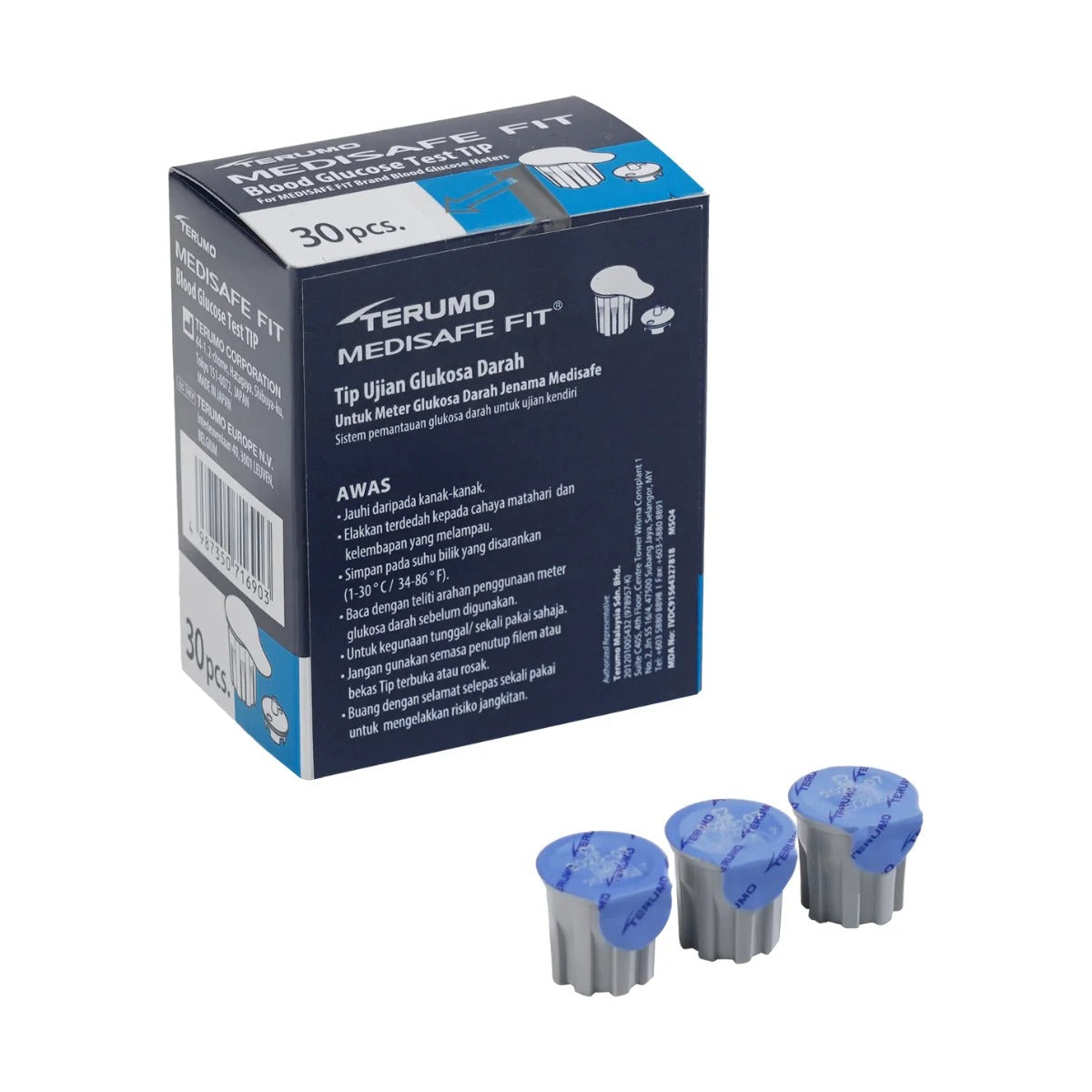 TERUMO MEDISAFE FIT GLUCOSE TEST TIP 30S