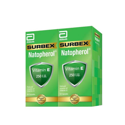 SURBEX NATOPHEROL E 250IU 60SX2