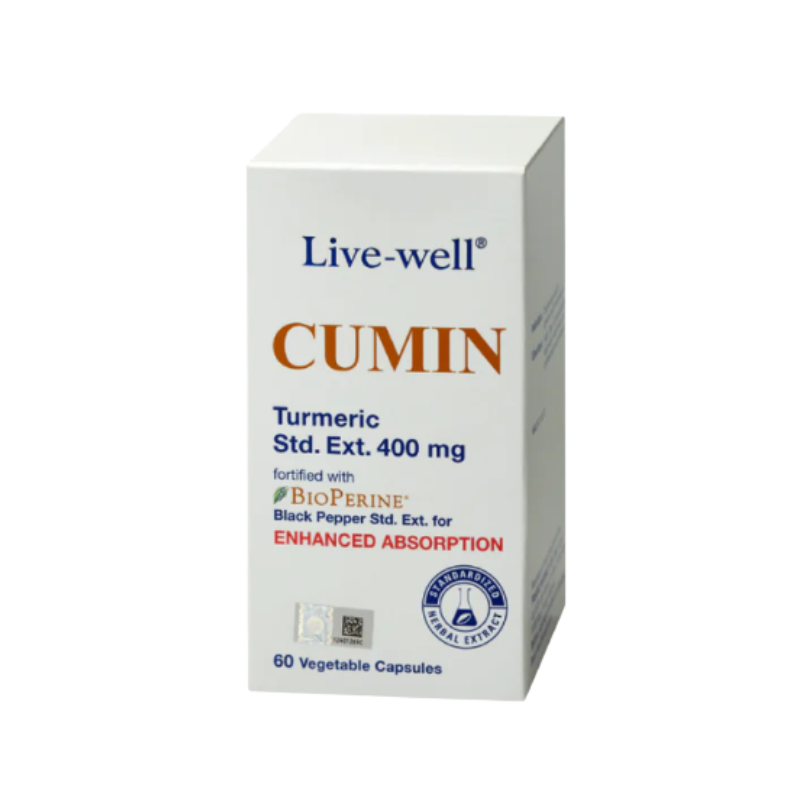 LIVE WELL CUMIN 400MG 60S