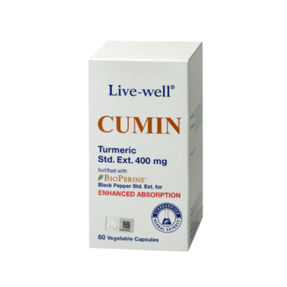 LIVE WELL CUMIN 400MG 60S
