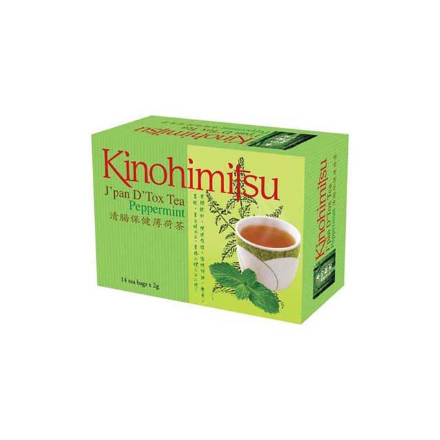 KINOHIMITSU JPAN DTOX TEA PEPPERMINT 14S