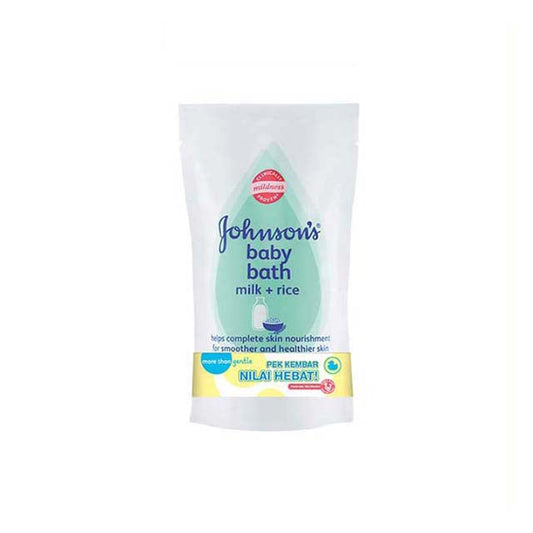 JOHNSONS BABY MILK BATH 600ML 2S