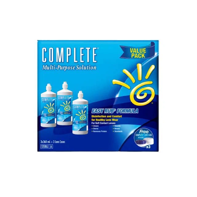 COMPLETE MULTI PURPOSE SOLUTION EASY RUB 360ML 3S