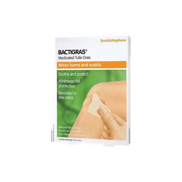SMITH & NEPHEW BACTIGRAS 10CMX10CM (832426) 3S
