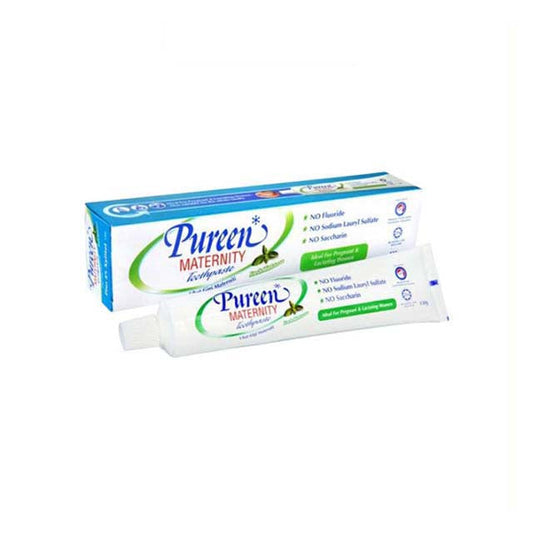 PUREEN MATERNITY TOOTHPASTE FLOURIDE FREE MINT 130G