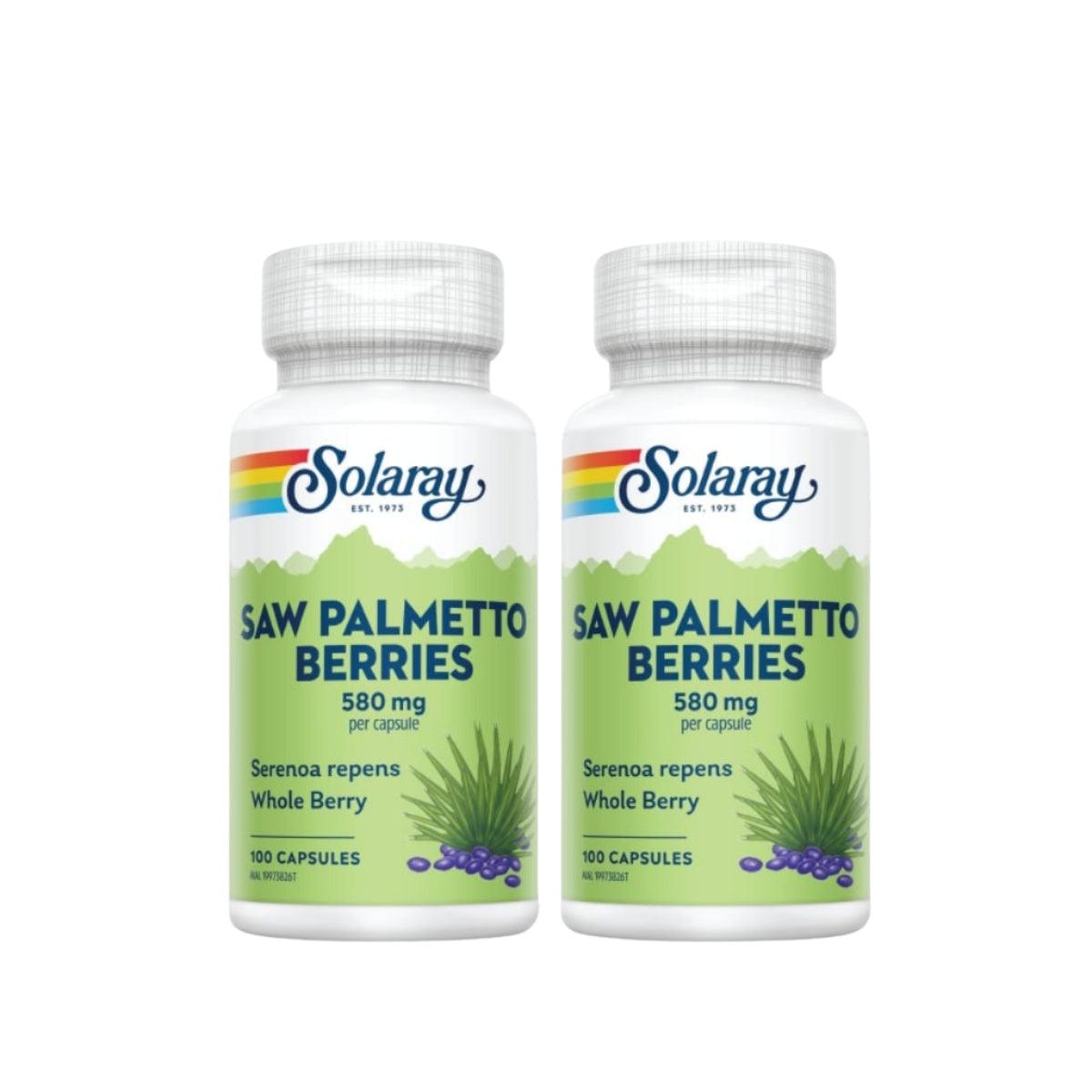 SOLARAY SAW PALMETTO BERRIES 100SX2 (2ND@50%)