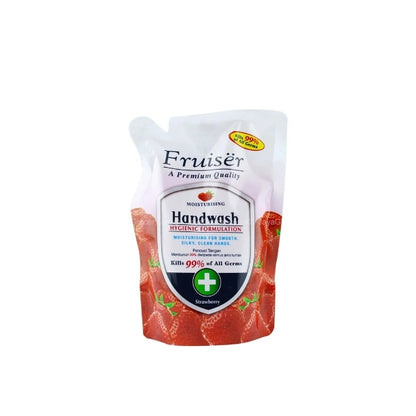 FRUISER HAND WASH REFILL POUCH STRAWBERRY 400ML