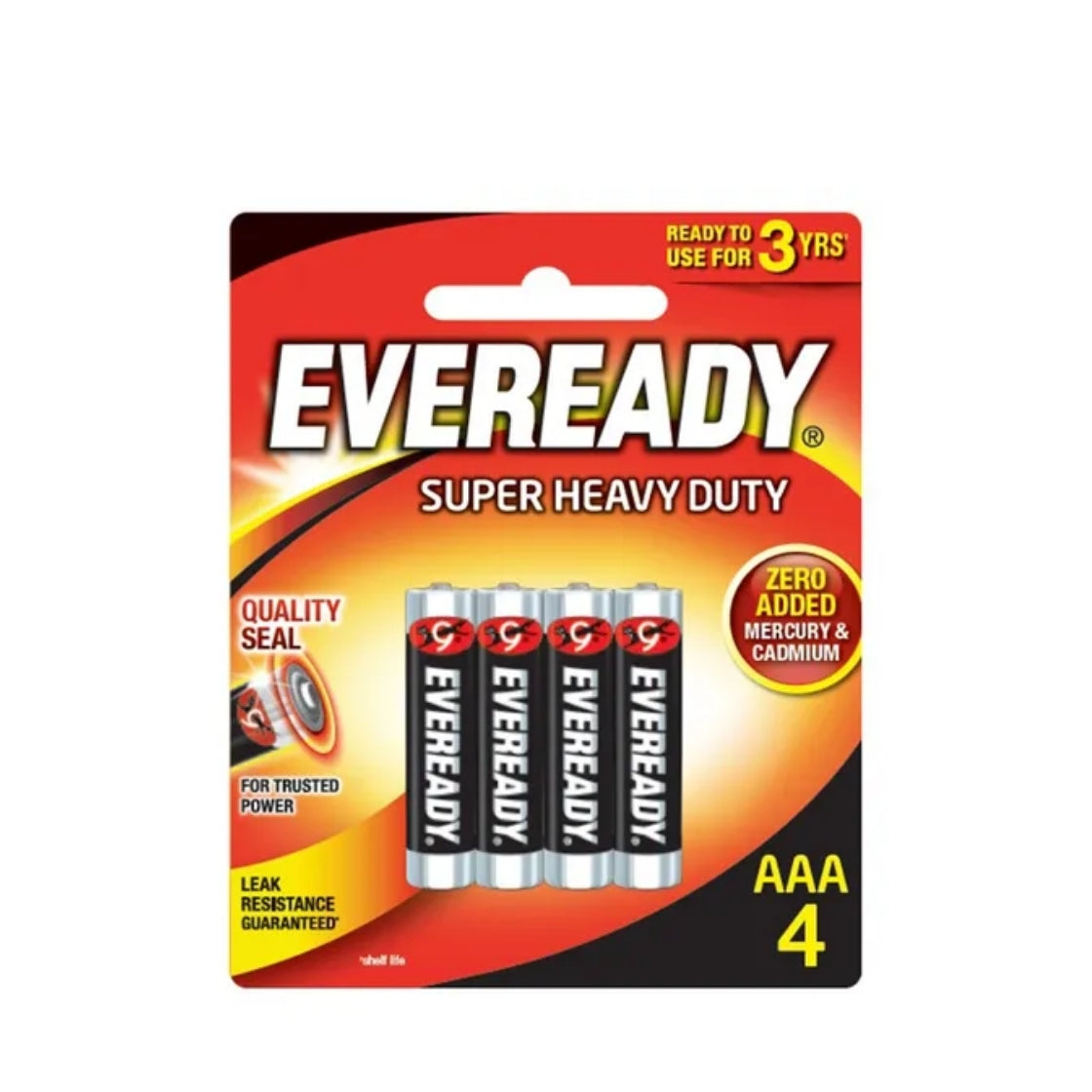 EVEREADY SUPER HEAVY DUTY AAA 4S