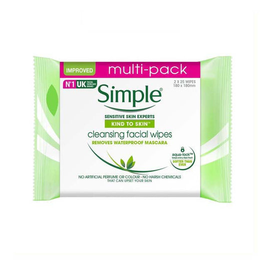 SIMPLE FACIAL CLEANSING WIPE 25S T/PACK