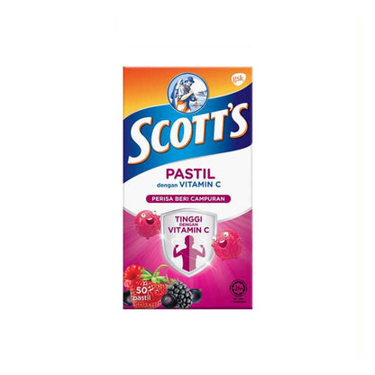 SCOTTS VITAMIN C MIX BERRIES PASTILLE 50S