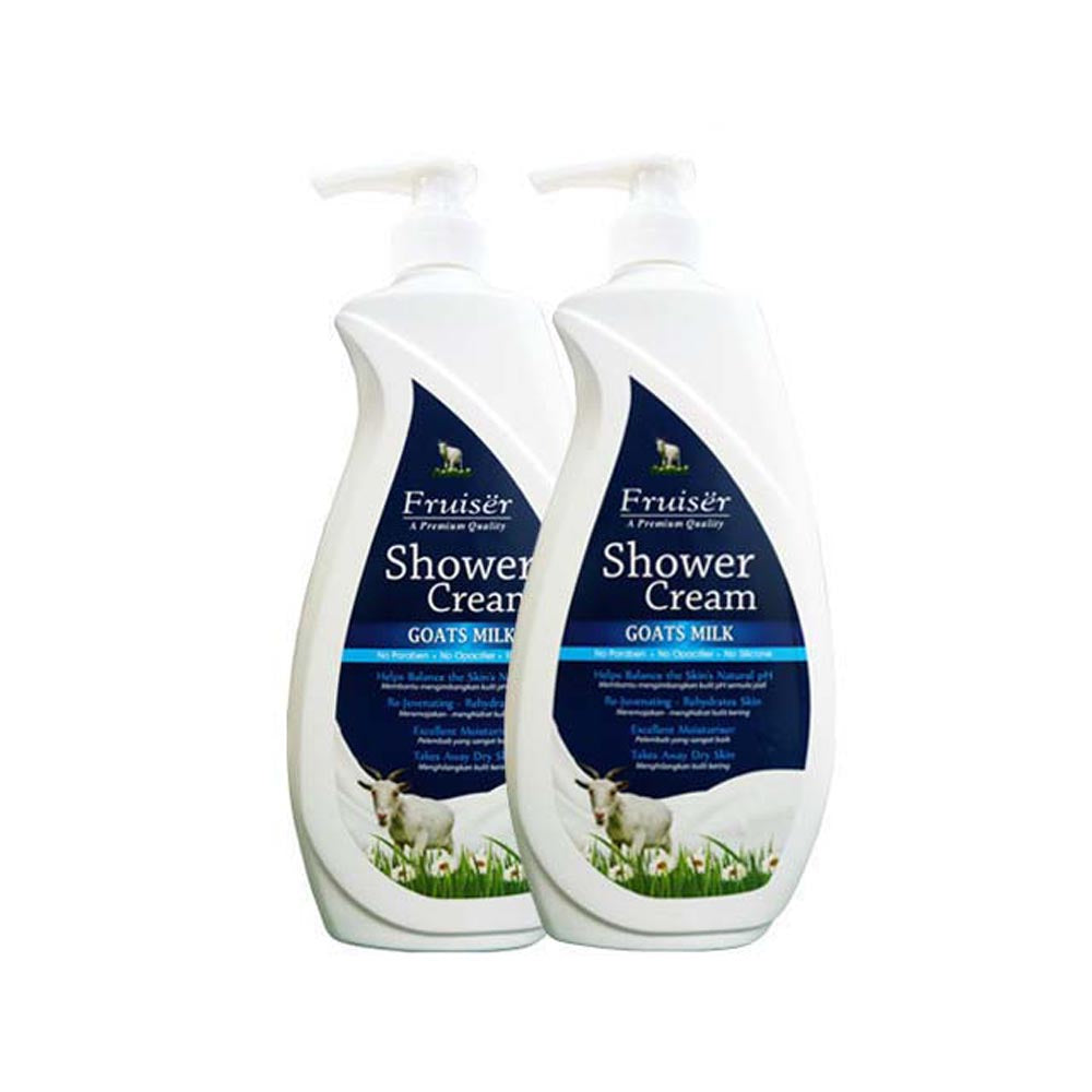 FRUISER SHOWER CREAM GOAT MILK 1000ML 2S
