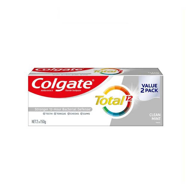 COLGATE TOOTHPASTE TOTAL FRESH MINT 150G 2S