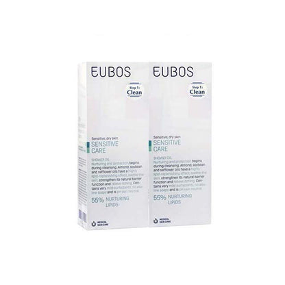 EUBOS SHOWER OIL FREE 200ML 2S