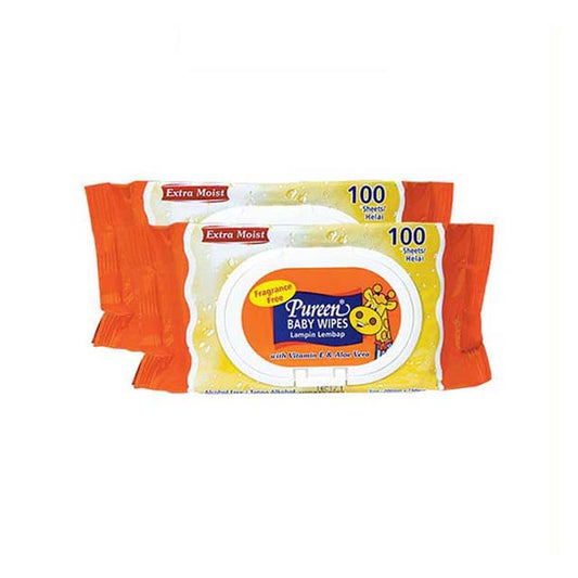 PUREEN BABY WIPE FRAGRANCE-FREE 100SX2