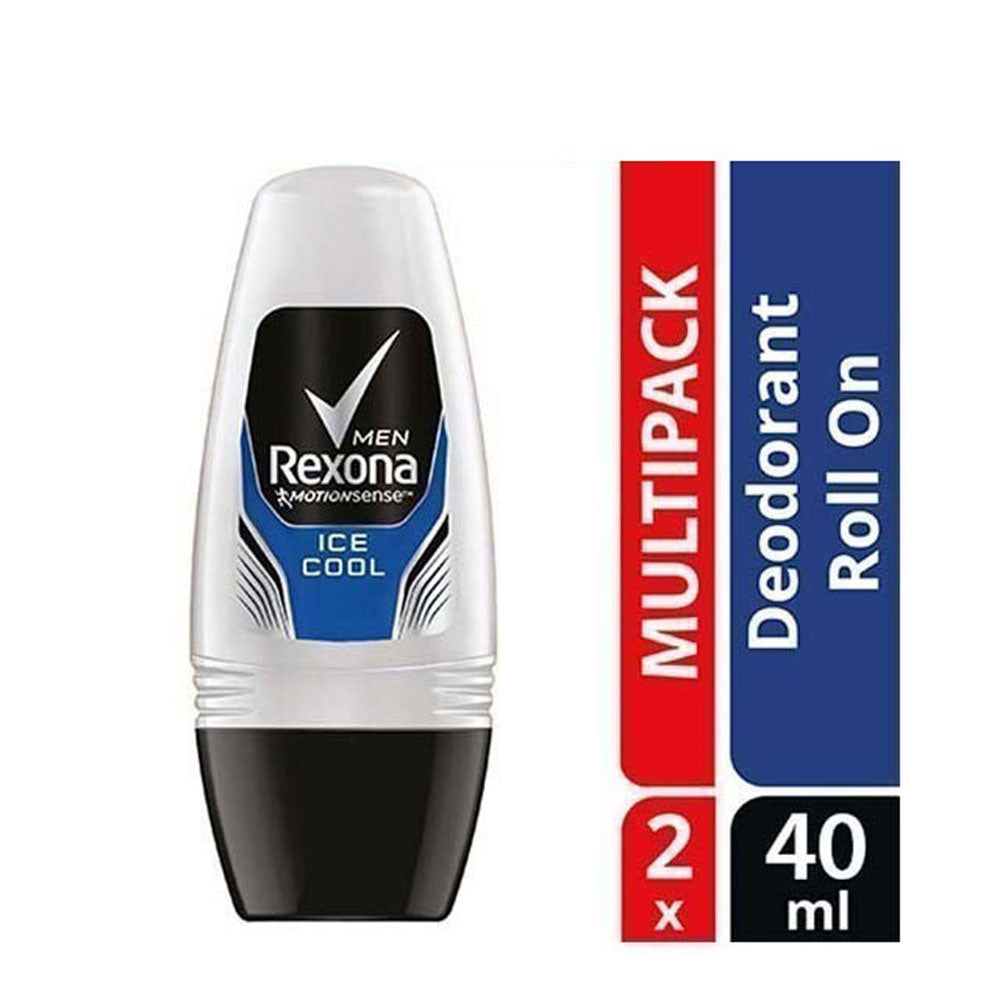 REXONA MEN DEODORANT ROLL ON MOTIONACTIVATED ICE COOL 45ML 2S