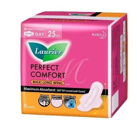 LAURIER SOFT CARE ACTIVE COMFORT SUPER MAXI LONG WING 8S