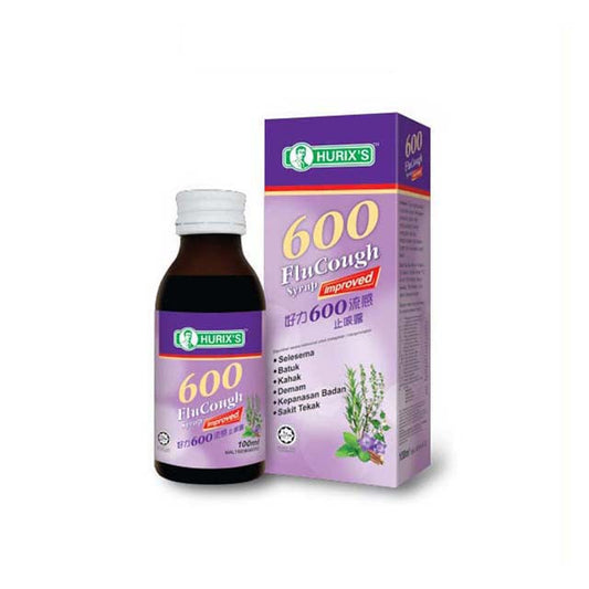 HURIXS 600 FLU COUGH SYRUP 100ML