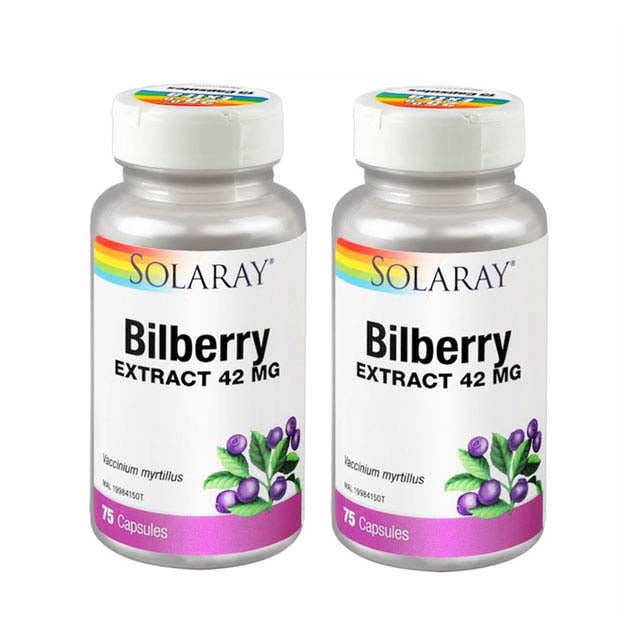 SOLARAY BILBERRY EXTRACT 42MG 75SX2