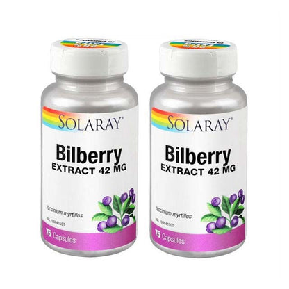 SOLARAY BILBERRY EXTRACT 42MG 75SX2
