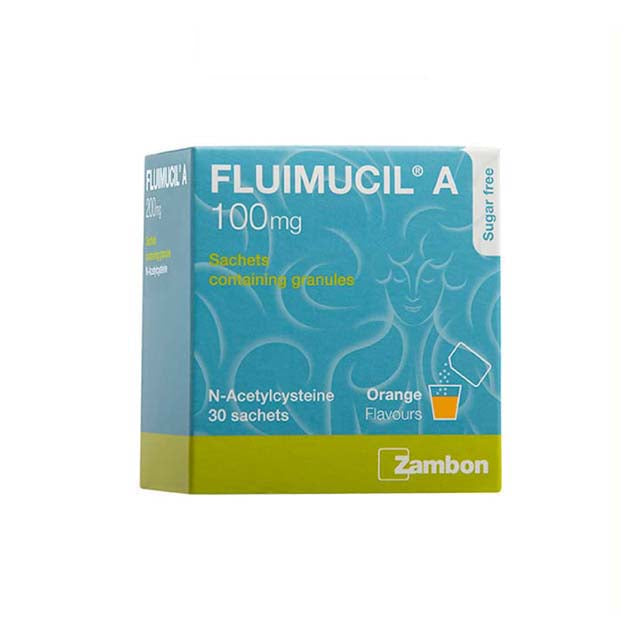FLUIMUCIL A 100MG SACHET 30S